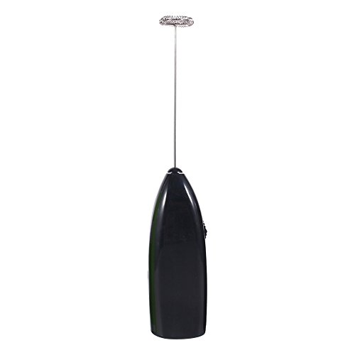 4 Colori Alla Moda Bevande Calde Latte Caffè Montalatte Eggbeater Foamer Mixer Elettrico Agitatore(Black)