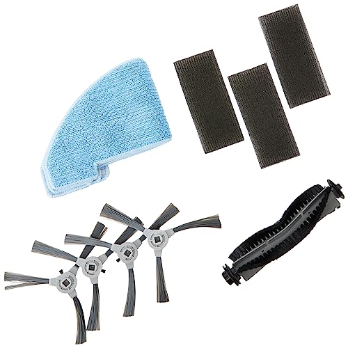 Venga! Kit Di Ricambi Per Robot Aspirapolvere Vg Rvc 3001, 4 Spazzole Laterali, 1 Spazzola A Rullo, 3 Panni Mop, 3 Set Filtri, Sp Vg Rvc 3001 Kit