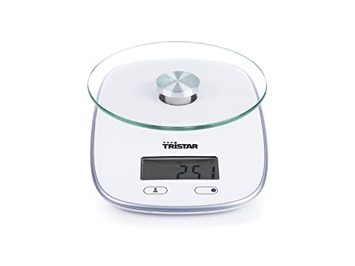 Tristar Kw-2445 Bilancia Da Cucina, Vetro, Bianco