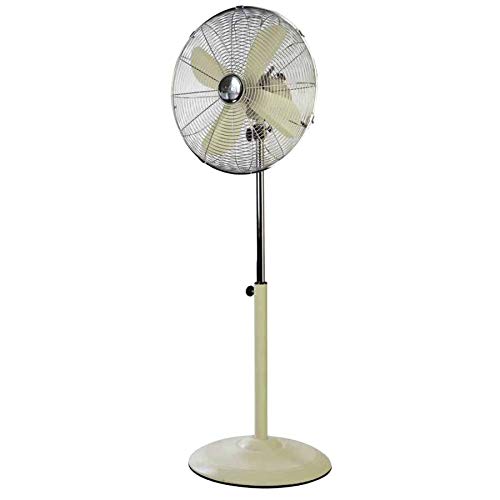 Cfg Ventilatore A Piantana In Metallo Colore Crema Diametro 45 60 W Ev056 170H
