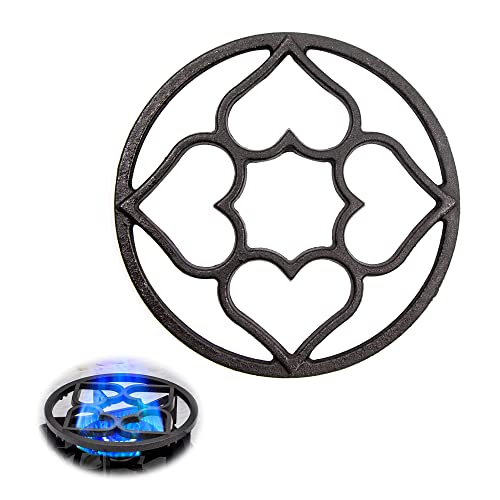 Anello Wok Supporto Fornello Gas - 19Cm Universale Rack Supporti In Ferro Con 8 Asole Di Fissaggio Alla Base Per Macchine Da Caffè Caffettiera A Fuoco