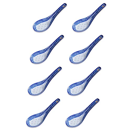 8 Pezzi Cucchiaino Per Uova In Porcellana, Cucchiaino Per Servire, Cucchiai Da Zuppa Di Porcellana, Adatto A Casa, Cucina, Ristorante, Tè, Cucchiaio D
