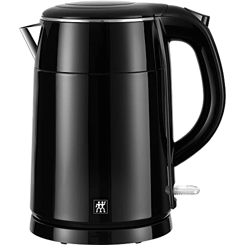 Zwilling Bollitore, 1,2 Litri, 1550-1850 Watt, Acciaio Inox/Plastica, Nero