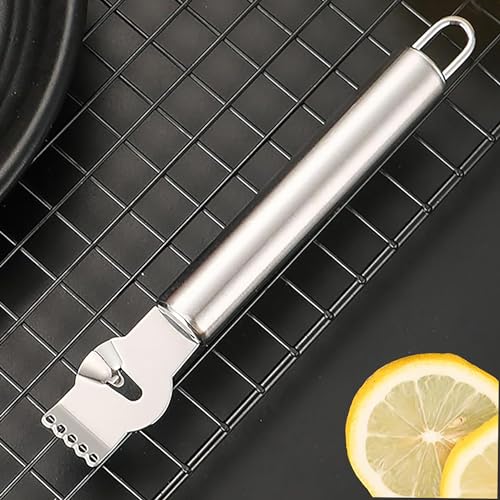 Grattugia Per Limoni, Limone Pelatrici, In Acciaio Inox Zester Grattugia Arancia Da Cucina Per Agrumi Pelapatate Con Coltello A Canali, Per Cocktail A