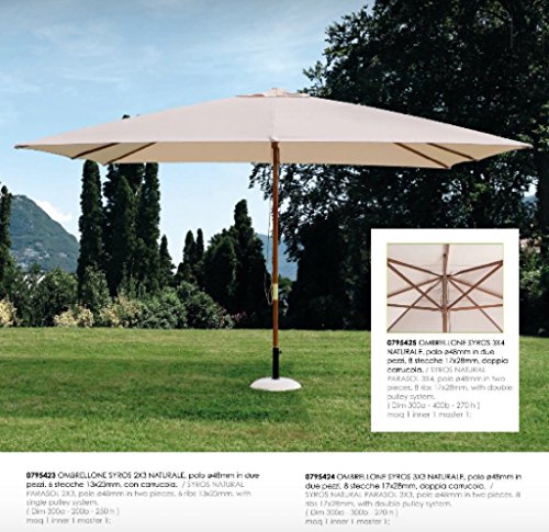 Bizzotto Ombrellone Syros 2X3 Naturale