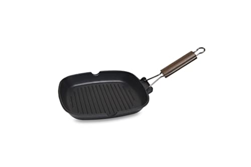 Zanetti - Bistecchiera Antiaderente A 5 Strati 28X28 Cm In Alluminio Pressofuso, Resistente Ai Graffi - Alta Resistenza Agli Utensili Metallici - Made
