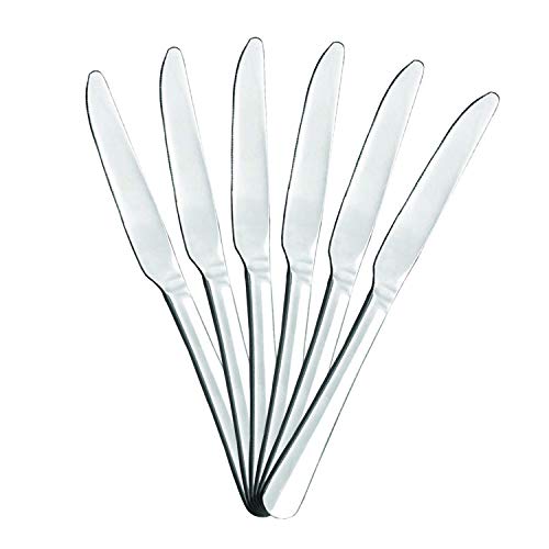 Mr. Spoon Minimal Collection Set Di Posate Da Portata In Acciaio Inossidabile - 6 Coltelli Da Frutta In Acciaio Inossidabile 19,5 X 1,95 Cm