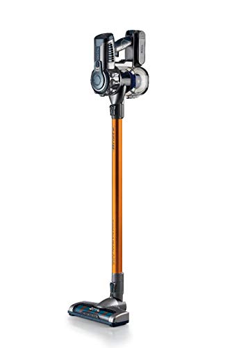 Ariete 22V Lithium 2723, Scopa Elettrica Cordless E Aspirabriciole Con Motore Digitale, Alluminio, Arancio, 200 W, 1 Liter