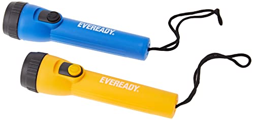 Energizer, Eveready Torcia A Led, Luce A Led A Lunga Durata, Torcia Portatile Per Uso Generale Ed Emergenze, Blu E Gialla, 18 X 4 X 7,9 Centimetri; 1