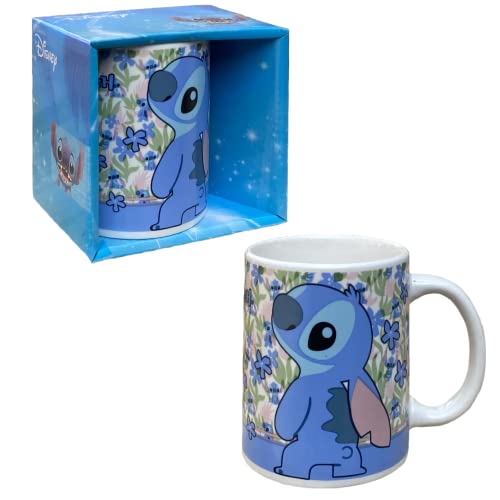 Disney Stitch Tazza Da Caffè, Tazza In Ceramica, Tazza Design Stitch Tropicale, Regalo Stitch Per Adulti E Ragazzi