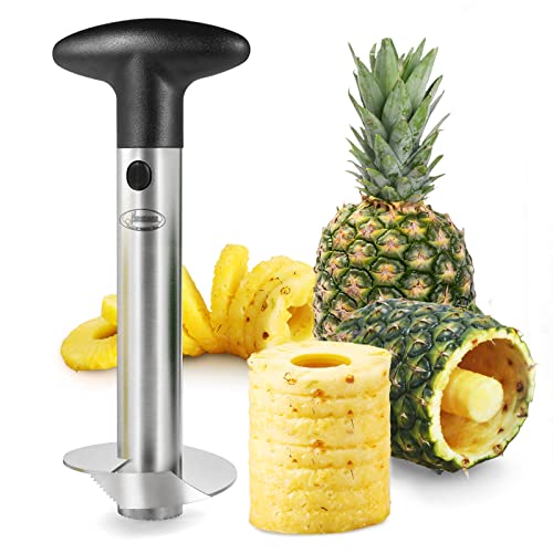 Newness Focus On Stainless Steel Newness Acciaio Inossidabile Ananas Affettatrice, Ananas Professionale Ananas Core Remover Strumento Per La Casa E La