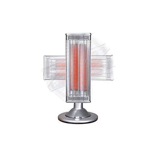 Effe Stufa Torre Al Carbonio K260 | Rotazione In Verticale 180° | 2 Livelli Di Potenza 600/1200W | Interruttore Di Sicurezza Antiribaltamento | Alimen