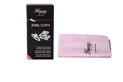 Hagerty Jewel Cloth Panno Detergente Per Gioielli Con Pietre Preziose, Oro, Platino 36 X 30 Cm I Panno Per Gioielli In Cotone Impregnato I Panno Lucid