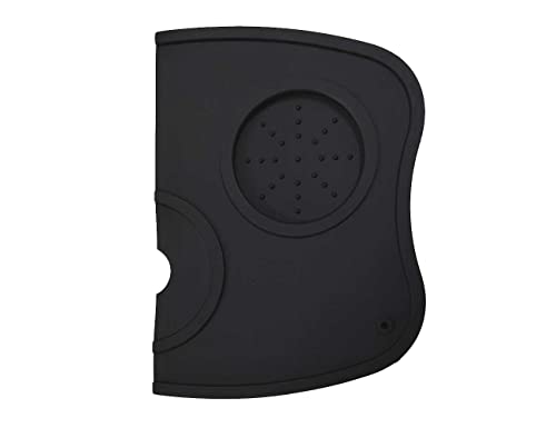 Gc Globalcommerce Tappetino Per Pressatura Caffè In Silicone Antiscivolo Lavabile, Colore Nero