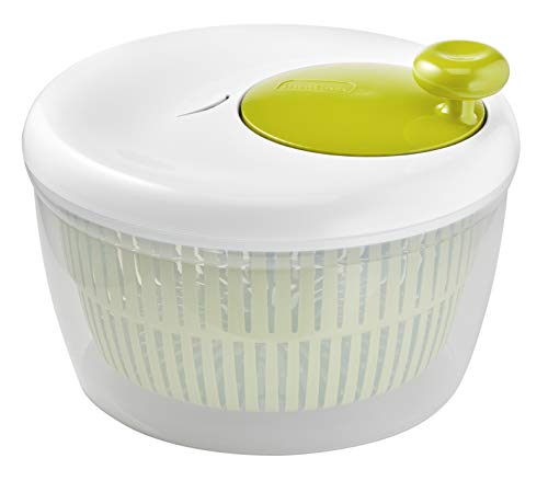 Moulinex Classic-Centrifuga Per Insalata, 5 L (5/7 Pers), Plastica, Bianco E Verde