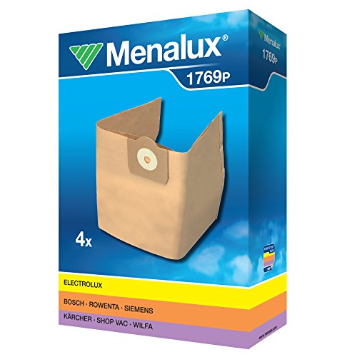 Menalux 900196175 Sacchetti Per Aspirapolvere, Carta
