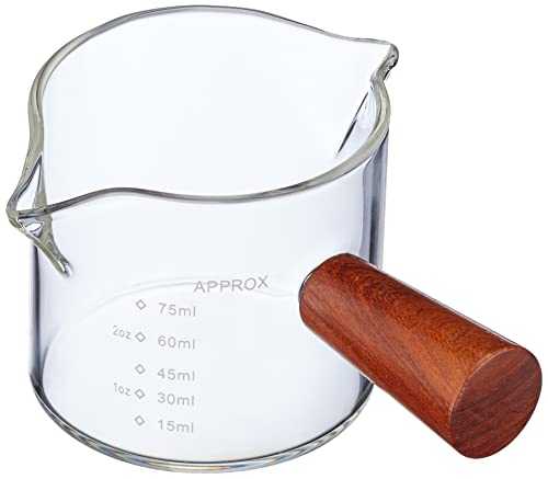 Italparts Via Crema - Bicchiere Dosatore Per Caff? (Manico In Legno)
