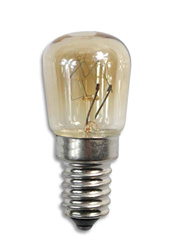 Vetrineinrete® Lampadina Alogena Con Attacco E14 25 Watt Per Cappa E Forno Max 300°C Luce Calda 2700K 250Lm E14-08 D105