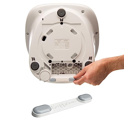 Kochfix - Piastra Scorrevole Per Bimby Tm5 / Tm6 - Binario Invisibile - Pannello Con Rulli Per Uno Spostamento Sicuro Del Bimby - Accessori Per Bimby