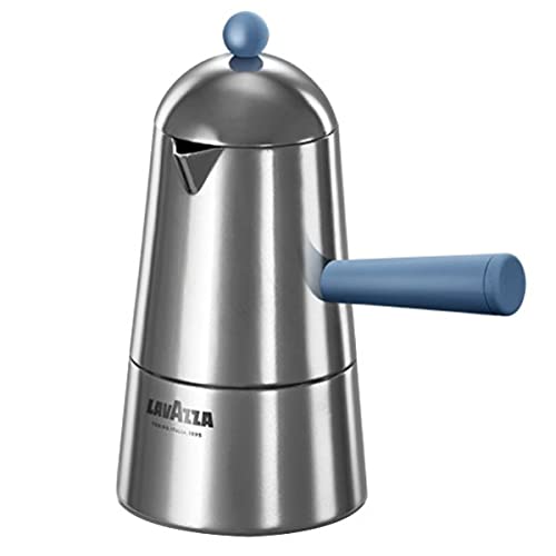 Ilsa Carmencita Caffettiera In Alluminio, Manico Nero, Tazze 6
