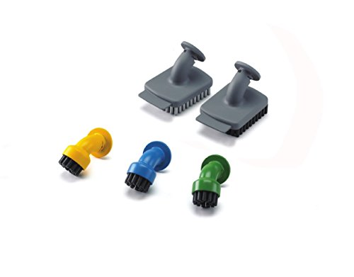 Black+Decker Fsmhka-Xj, Set Di Accessori Per La Pulizia Della Cucina - 3 Spazzoline Rotonde Per Vari Utilizzi, 2 Spazzoline Di Diversa Durezza Con Ras