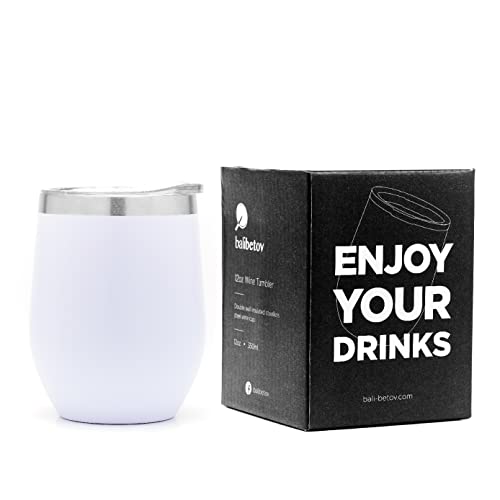 Balibetov 355Ml Tazza Termica, Tazza Da Viaggio Per Caffe, Beuta Da Vuoto In Acciaio Inossidabile, Tazza Termica Da Viaggio Con Coperchio A Prova Di P