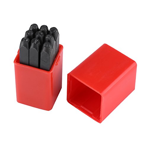In Acciaio Al Carbonio 3Mm Timbri In Acciaio Punch Set Alphabet/Numbers Punch Metal Stamp Craft Kit Di Attrezzi Con Custodia(Number)