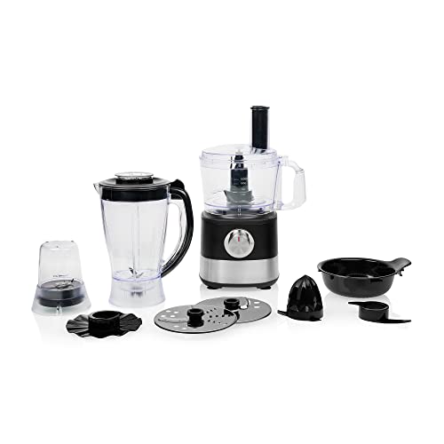 Princess 8-In-1 Food Processor 221054 - Multifunzionale - Frullare, Sminuzzare, Tagliare, Spremere Agrumi - 3 Livelli Di Velocità - Include Una Vasta