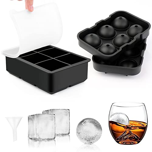 2 Pezzi Cubetti Ghiaccio Stampo Ghiaccio Silicone Stampi Forme Ghiacci Con Coperchio Per Cocktail Whisky Bevande Fredde Snack Per Bambini Succhi Di Fr