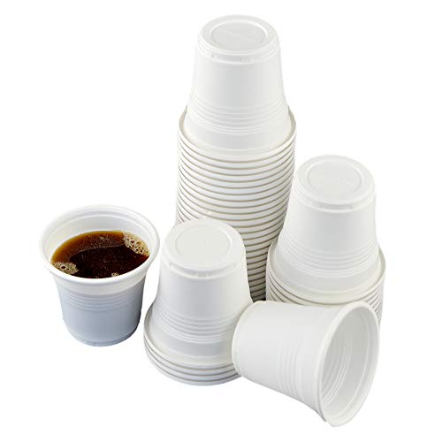 Pz 200 Bicchieri Compostabili (80 Ml) Colore Bianco ( Alto 5,5 Cm X Diametro 5,5 Cm) Ideali Per Bevande Calde Come Caffe Compostable Cups