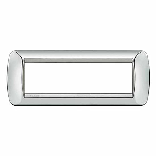 Placca Bticino Living International Chrome 7 Posti L4807Ct