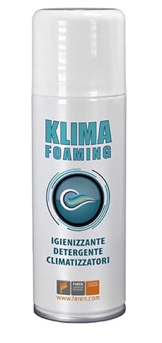 Faren Klima Foaming, Detergente Igienizzante Spray Schiumogeno Per Condizionatori,Ideale Per I Pacchi Alettati E Filtri,Disgrega Lo Sporco Emulsionand