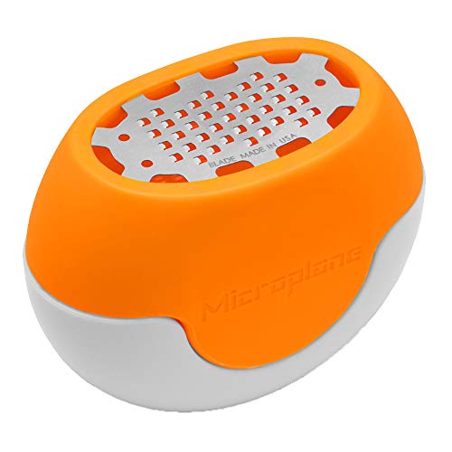 Microplane Grattugia Zester Flexi Zesti Fine Arancio Acciaio Inossidabile E Silicone Per Limoni, Arance E Altri Agrumi