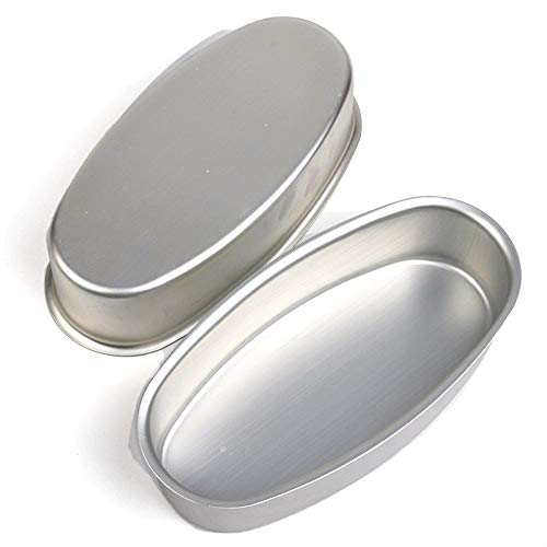 Set Di 2 Teglie Da Forno Antiaderenti Pro Loaf Pan, 20,3 Cm Di Forma Ovale Tortiera Antiaderente In Alluminio Formaggio Torta Stampi Pane Pagnotte Bak