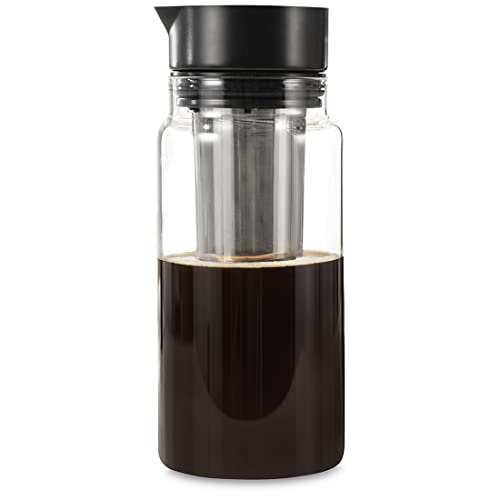 Xavax Cold Brew - Macchina Da Caffè (Preparata A Freddo, Per Tè E Caffè 2 In 1, Macchina Per Caffè E Tè Maker, Bottiglia Di Caffè Cold Brew Da 1 L, Ve
