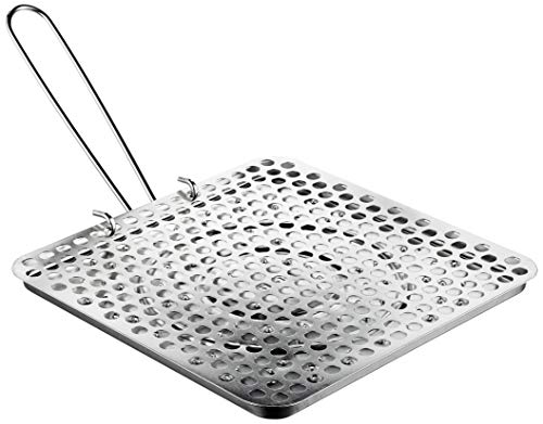 Ibili Tin Bread Toaster Grill Cage For Camping, With Foldable Handle