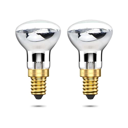 Doright R39 E14 Lampadine Riflettore, 25W R39 E14 Lampada Lava 240V E14 R39 Lampada Lava, Bianco Caldo 2400-2600K Per Camere Da Letto Lampade A Sospen