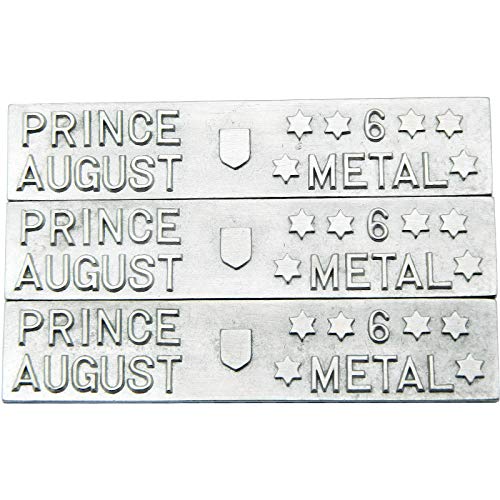 Prince August Pa2084 - Barattolo In Lega Di Bismuto A 6 Stelle, 3 Lingotti Da 100 G Per Ogni Hobby In Metallo