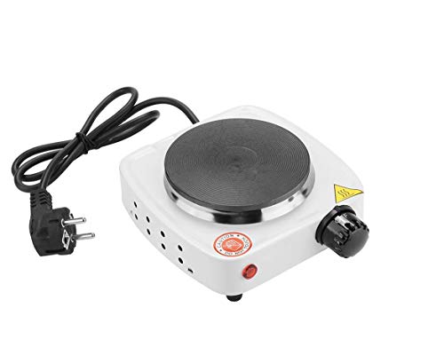 Tempo Di Saldi Mini Fornello Elettrico 500W Regolabile Piastra Ghisa Viaggio Campeggio 108 Mm