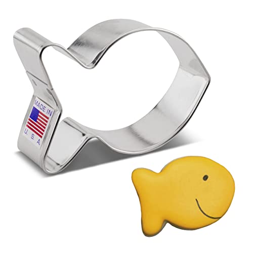 Formina Per Biscotti Stampo A Forma Di Pesce Rosso 7.6 Cm, Prodotto Negli Stati Uniti Da Ann Clark