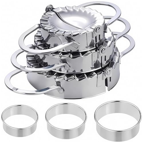 Zhouhon Stampi Per Ravioli, Stampo Per Ravioli, 3 Set Di Stampi Per Ravioli Di Diverse Dimensioni,Può Essere Usato Per Preparare Deliziosi Ravioli (3P