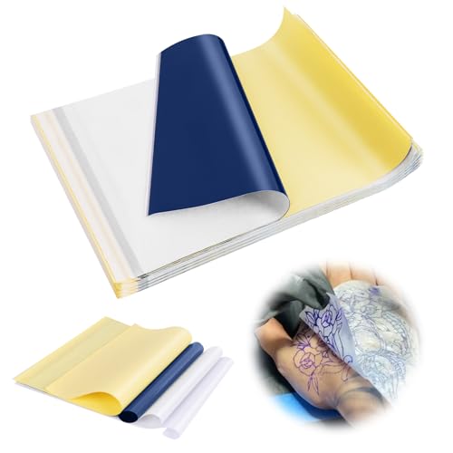 30 Fogli Carta Per Trasferimento Tatuaggi, Mxtimwan Tattoo Transfer Paper Carta Carbone A4 Tatuaggio Carta Per Stencil Per Trasferimento Di Stencil Te