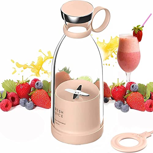 Frullatore Portatile, Shake Mixer, 350Ml Frullatore Smoothie Blender Bottle Smoothie Maker, Frullatore Personale Multifunzionale Per Spremute Fresche