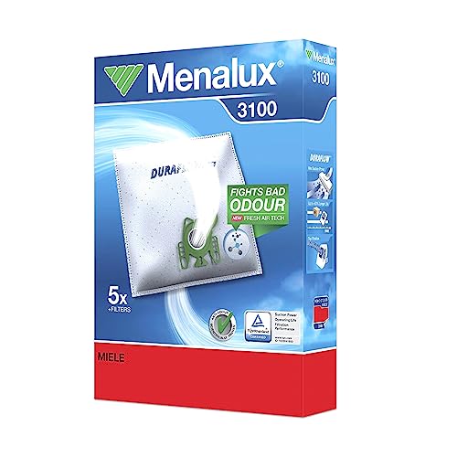 Menalux 900196150 Sacchetti Per Aspirapolvere, Carta