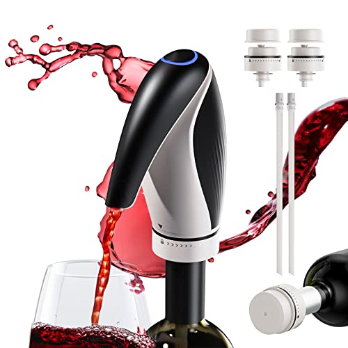 Decanter Elettrico Per Vino, Aeratore Automatico Per Vino, Decanter Intelligente Ricaricabile Per Regalo Di Festa In Famiglia Con 2 Tappi Per Vino, Ne