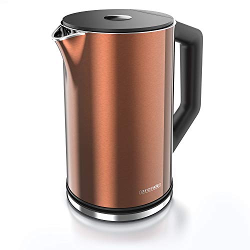 Arendo - Bollitore Acqua Elettrico Da 1.5L 2200W - Eco Controllo Temperatura - Temperatura Regolabile 40-100°C - Parete Doppia - In Acciaio Inossidabi