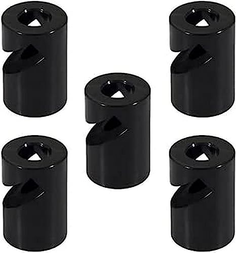 5 Pezzi - Decentratore, Gancio A 'V' A Soffitto O Parete Per Cavo Elettrico Tessile - Nero