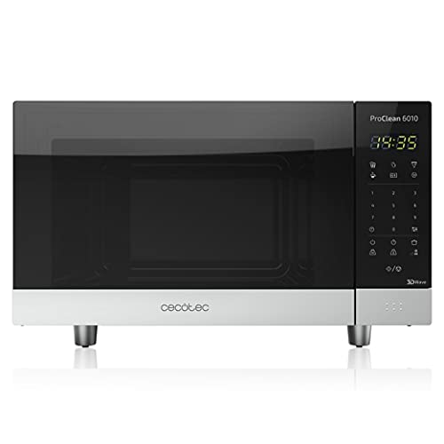 Cecotec Forno A Microonde Nero Proclean 800 W, 23 Litri, Rivestimento Ready2Clean Per Una Migliore Pulizia, Pannello Di Controllo E Tecnologia 3Dwave,