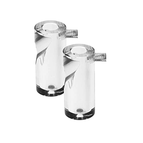 Halotec | Pack 2 Gancio Decentralizzatori Per Soffitto Trasparenti | Sposta Luce Lampade | Supporto Decorativo | Decentralizzatore Per Lampade Da Pare