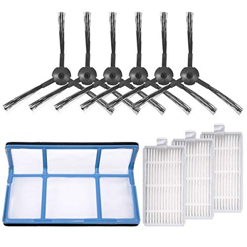 Keepow - Kit Di Ricambio Compatibile Con Robot Aspirapolvere Ilife Zaco V3, V3S, V5, V5S, V5S Pro, 1 Filtro Primario, 3 Filtri Robot Aspirapolvere Pro